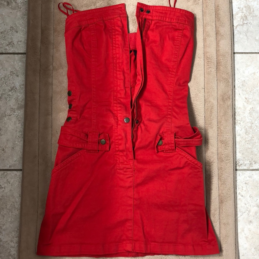 Red Jean Dress
